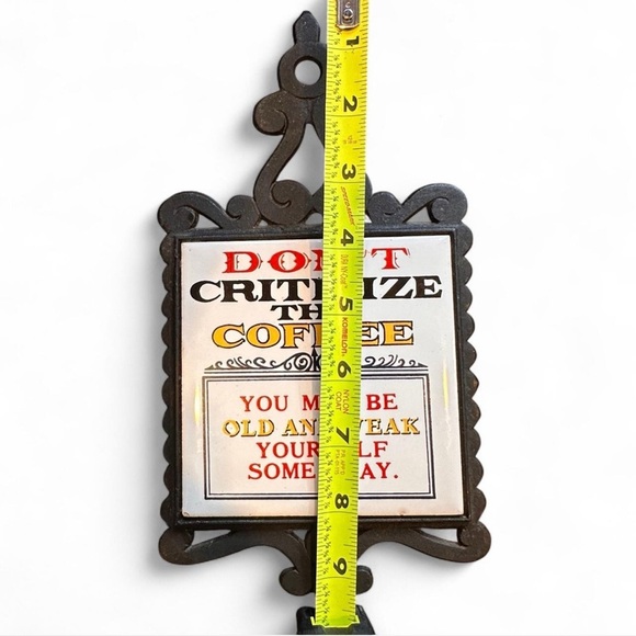 Vintage Style Coffee Humor Wall Decor/Trivet - Picture 4 of 5